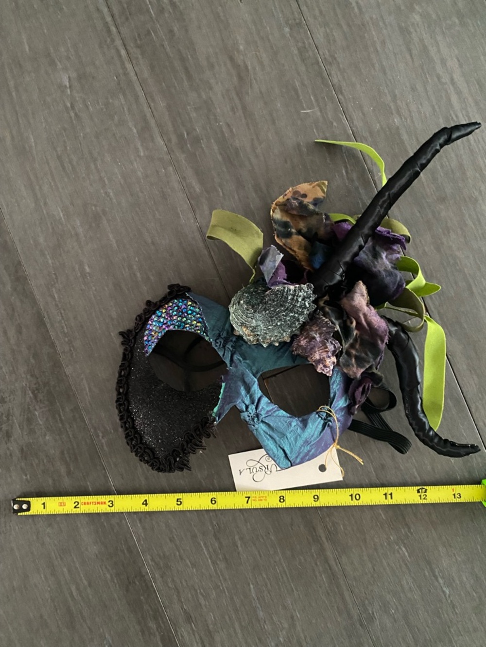 Blue Purple Ursula 🐙Masquerade Face Mask